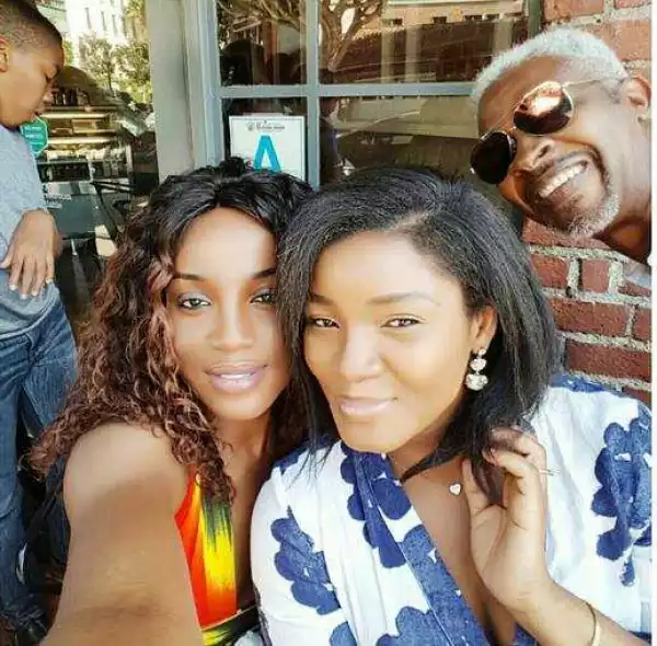 Photos: Singer Seyi Shay Hangs Out With Omotola And Her Lovely Girls In Los Angeles